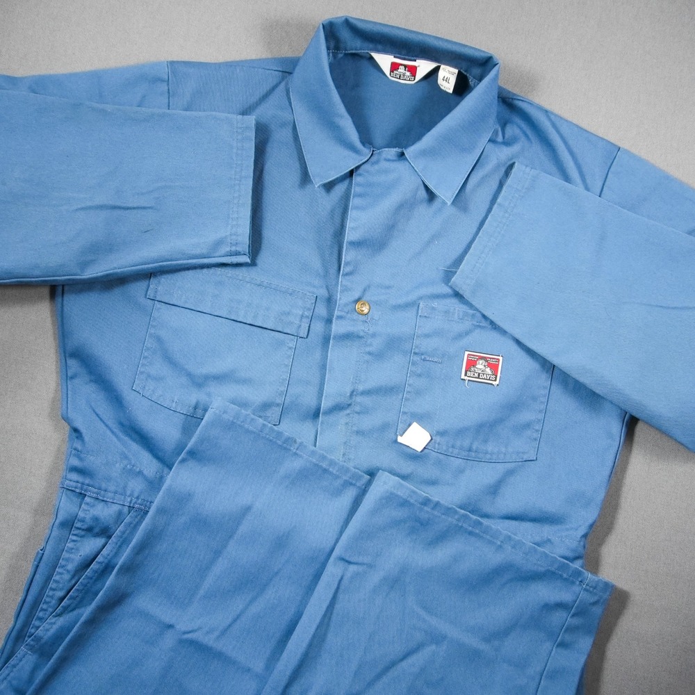 Vintage BEN DAVIS USA Jumpsuit Coveralls Blue Workwear Utility Men's 44L